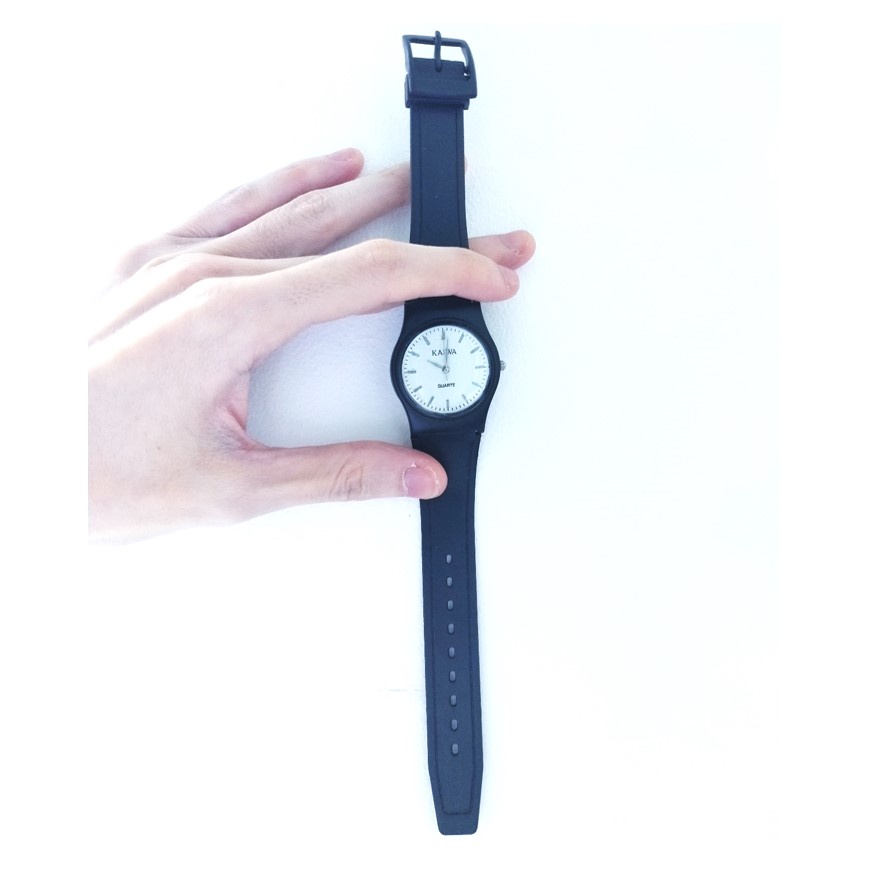 Jam Wanita Jam Pria Jam Tangan Unisex Minimalis Warna Hitam Kaiwa 9720