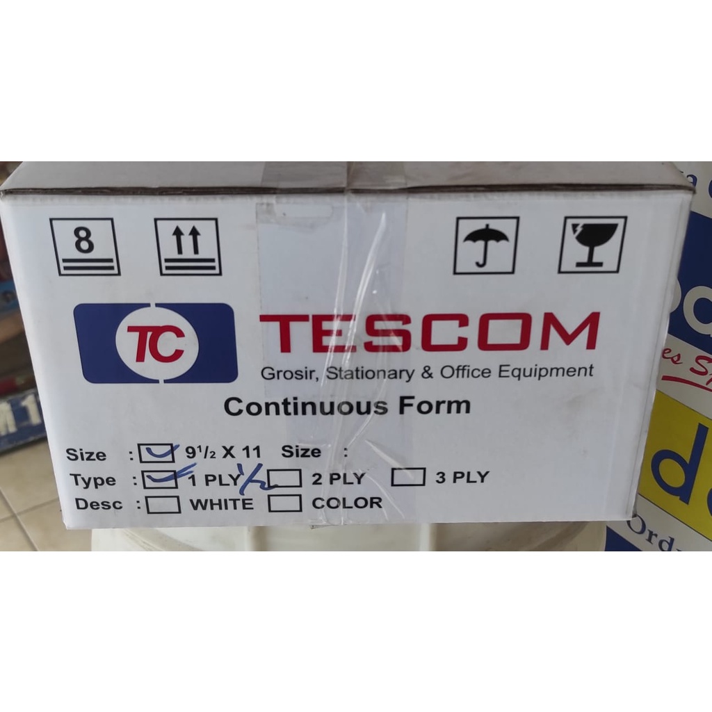 

CONTINOUS FORM HARGA PROMO MERK TESCOM 9 1/2 X 11 1PLY DAN 1PLY /2