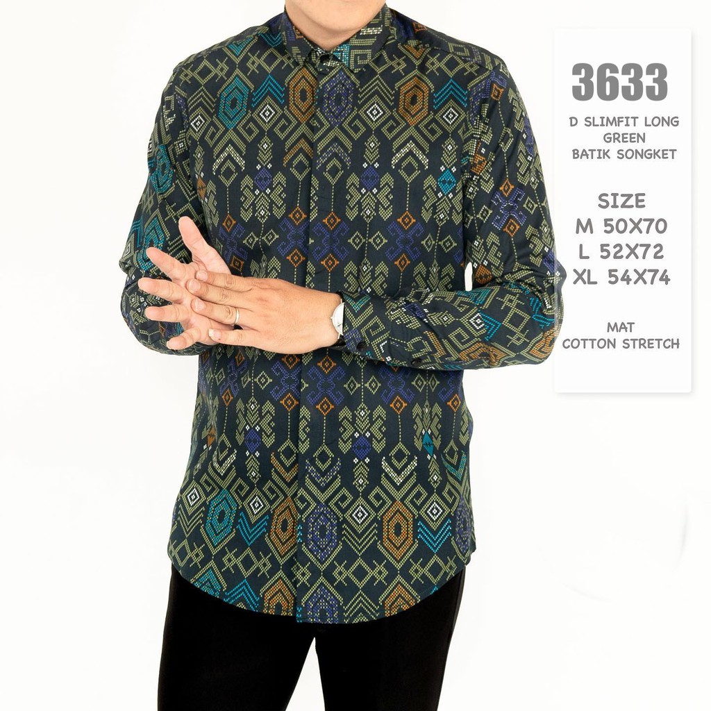NEW ARRIVAL DISTRO BATIK PRIA BORDIR SOGAN HRB026 BATIKAF NOTOARTO BATIK IPNU-IPNU HEM PRIA bel-Hijau 3633