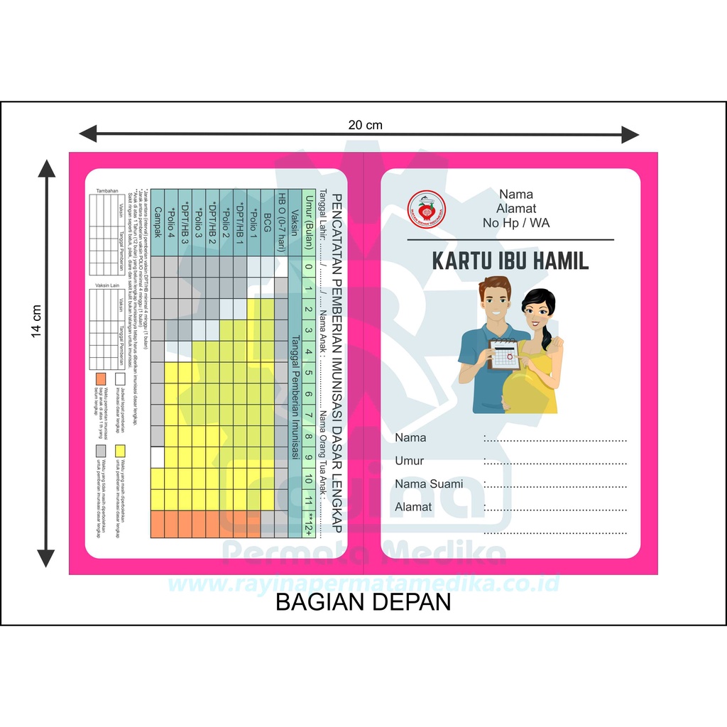 

Kartu Pemeriksaan Ibu Hamil | Kartu Anc (14x20 cm)