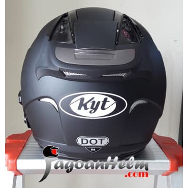 KYT Helm Galaxy Slide Black Doff Hitam DOP