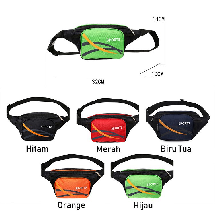 Mainland Tas Pinggang Olahraga Tas Running Waistpack Sport Tas Waist Bag TS203