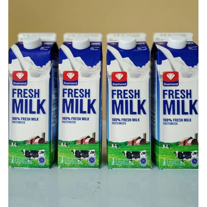 

fresh milk plain diamond 1 dus isi 12