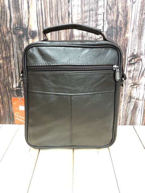 TAS SELEMPANG KULIT ASLI TAS KULIT ASLI MODEL TENGTENG TAS PRIA KULIT ASLI BAHAN JERUK CPK-207