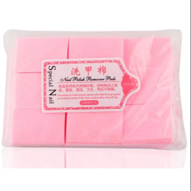 NAIL GEL COTTON REMOVER CLEANSER  KAPAS TIDAK BERSERAT PENGHAPUS  CAT KUKU KUTEX GEL kurleb 50pc