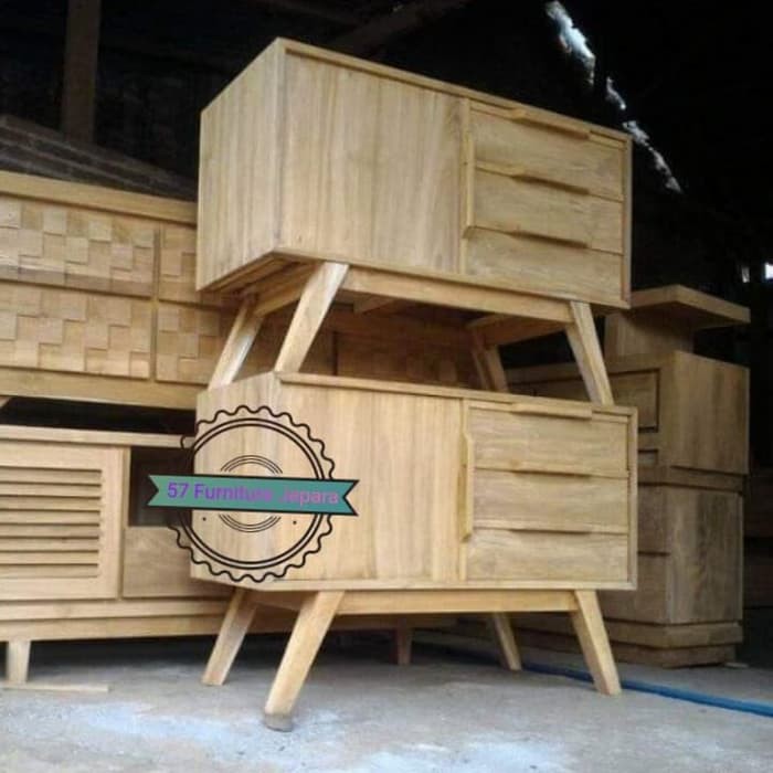 Bupet kecil laci Bufet hias meja Tv jati