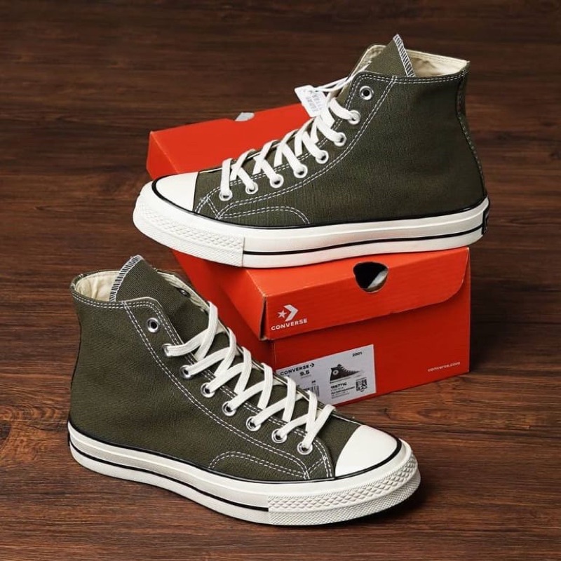 Sepatu Converse 70s High Olive Green Premium / Converse 70s olive green / Converse 70 olive