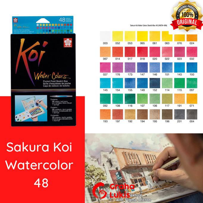 

Best Produk] Sakura Koi Watercolor 48 Warna