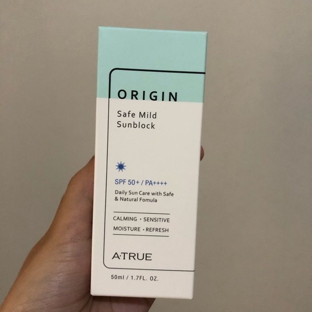 Atrue origin safe mild sunblock spf 50 pa ++++