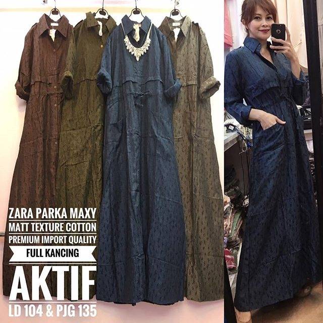 zara parka maxy dress gamis zara
