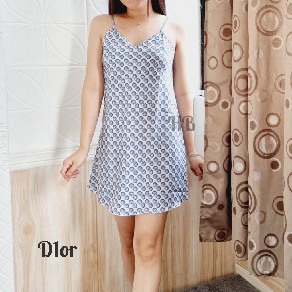 HB FO - DASTER SATIN SATU TALI IMPORT BANYAK MOTIF / BAJU TIDUR DASTER IMPORT MURAH / PART 6