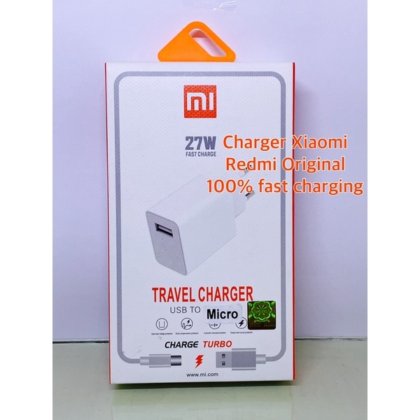 Charger Casan Xiaomi Redmi 6A 5A 5 4A 4 3 3S Redmi Note 1 2 3 Micro Original 27 Wat