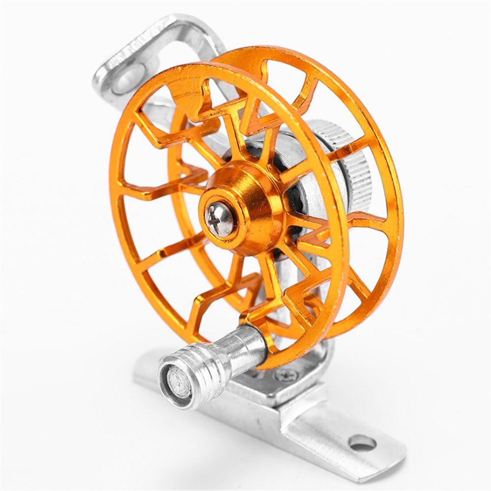 Lanfy Ice Fishing Reel Portable Garis Ikan Air Tawar Aluminium Alloy Memancing Luar Ruangan Gesper Ikan