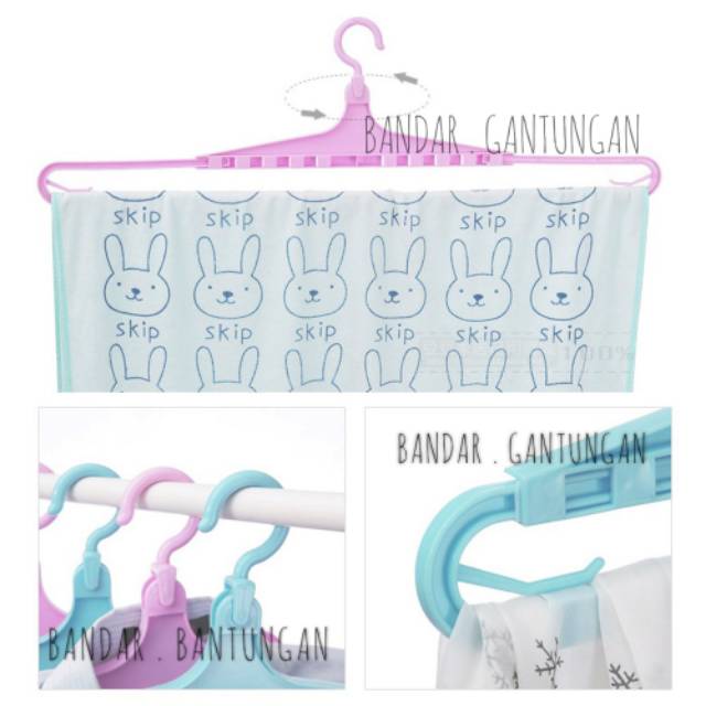 Hanger Handuk Dan Sejadah Gantungan Jemuran Seprei Selimut Gantungan Multifungsi Bisa Di Geser(BH)