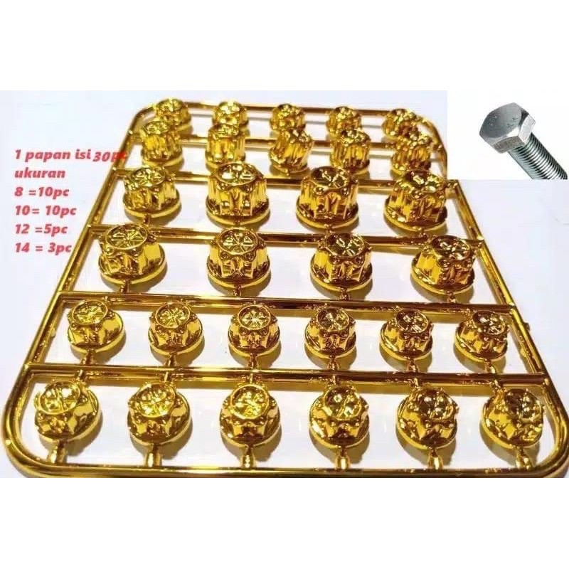Monel Tutup Baut Cnc Flower PROMO RXKING TIGER NINJA MIO SOUL MIO J SCOOPY BEAT VARIO DLL