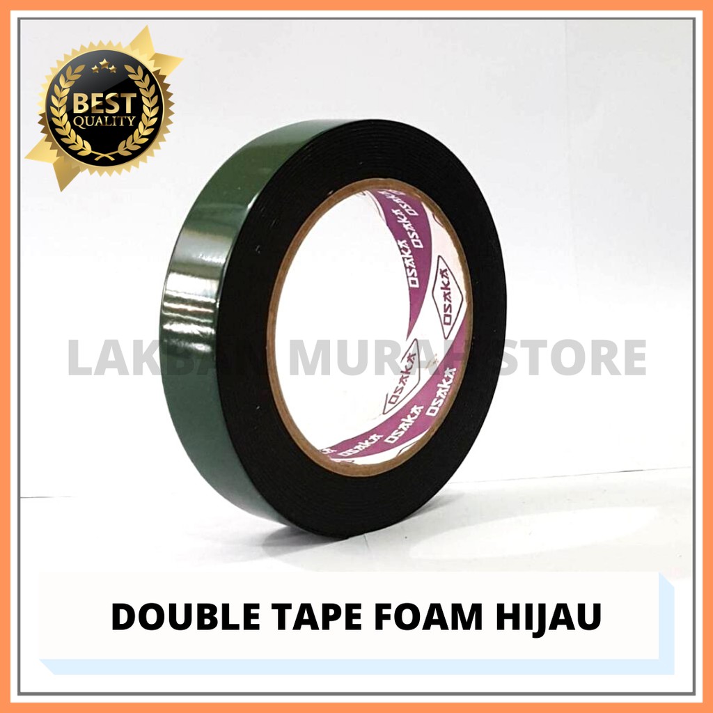 

DOUBLE TAPE FOAM HIJAU OSAKA 21MM 1" X 5M OSAKA DOUBLE TAPE BUSA HIJAU