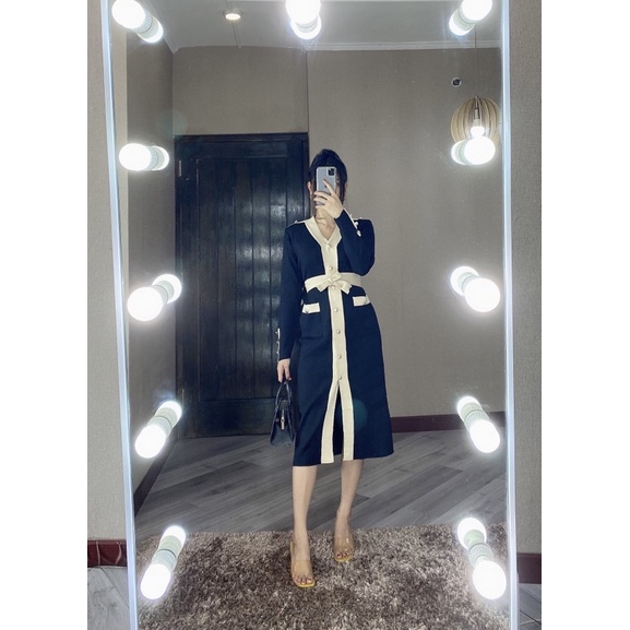 JOLENE DRESS DNP1710 LONG DRESS KNIT BUSUI DAN BUMIL FRIENDLY