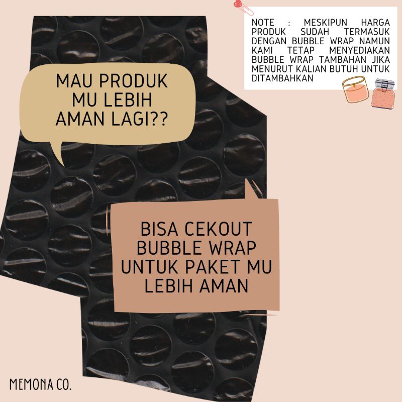 

Bubble Wrap Tambahan Untuk Pesanan Lebih Aman