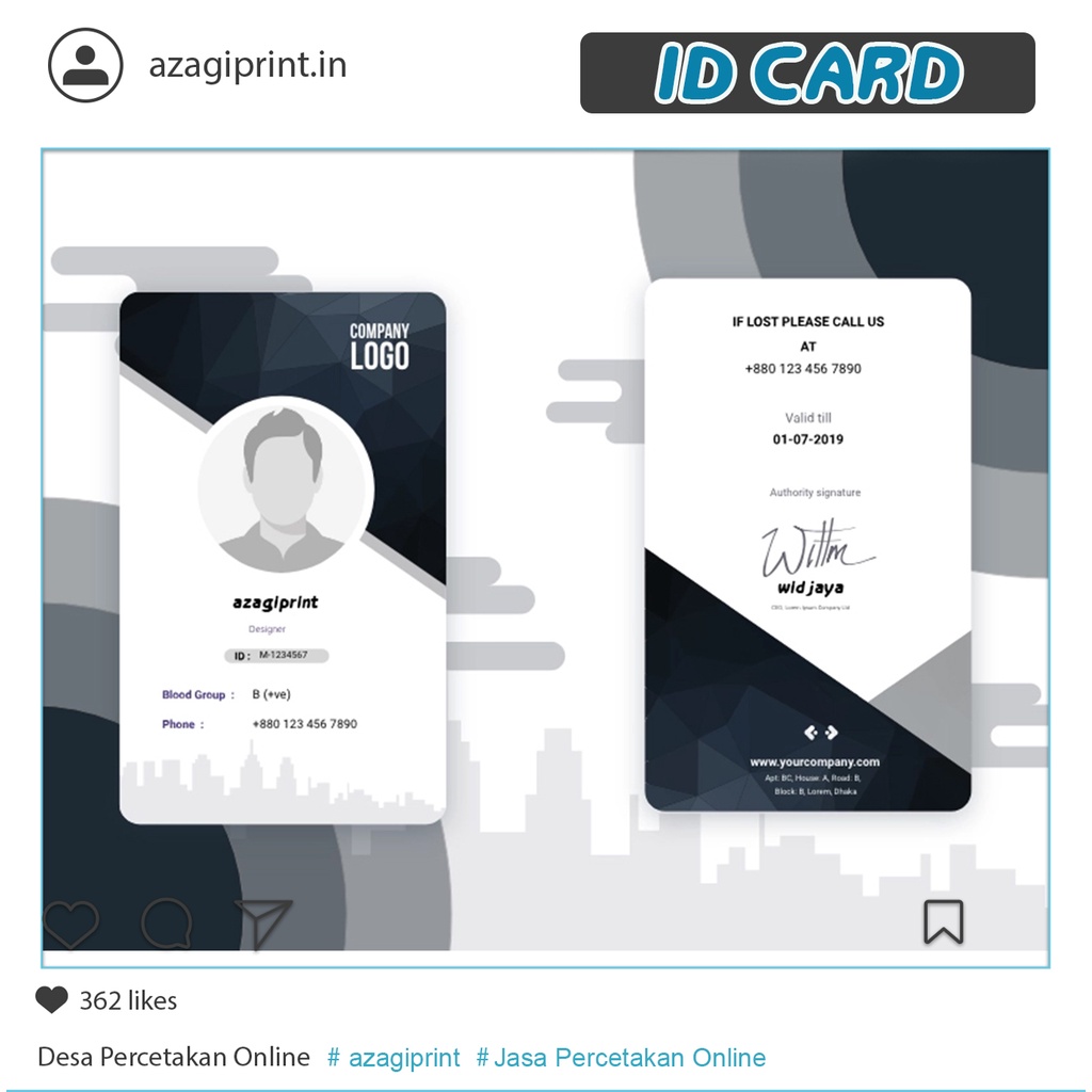 

Cetak Id Card PVC 2 Sisi / 1 Sisi Custom / Tanda Pengenal Karyawan