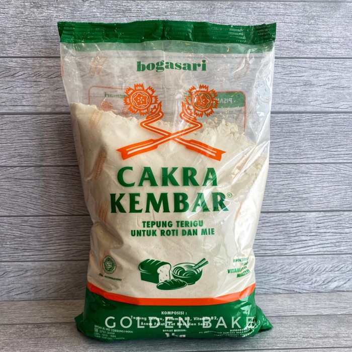 

cs01477 Tepung Terigu Cakra Kembar Bogasari | Untuk Roti Mie Protein Tinggi Da01D100