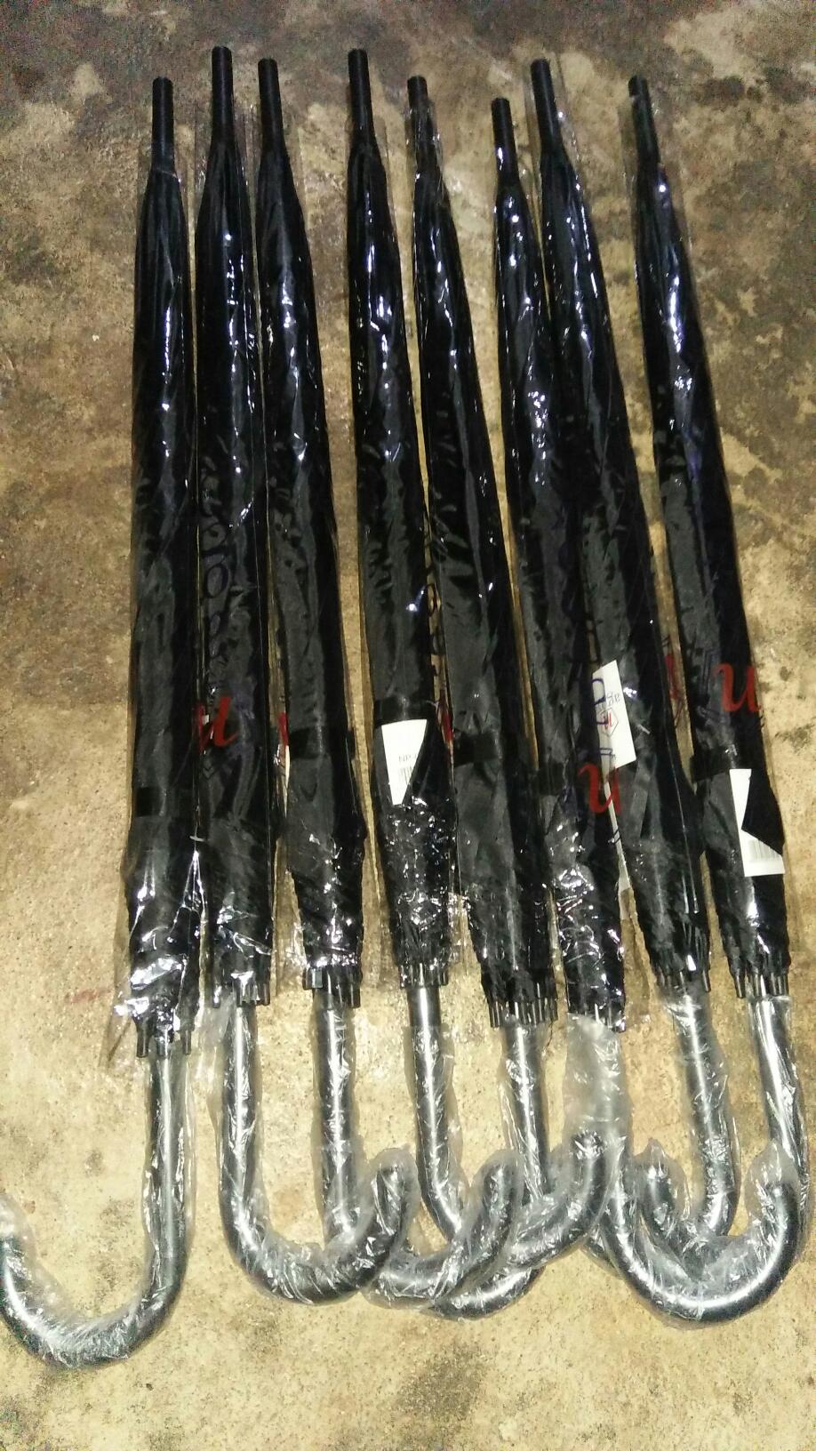 Payung Standard Panjang Luar Dalam Hitam