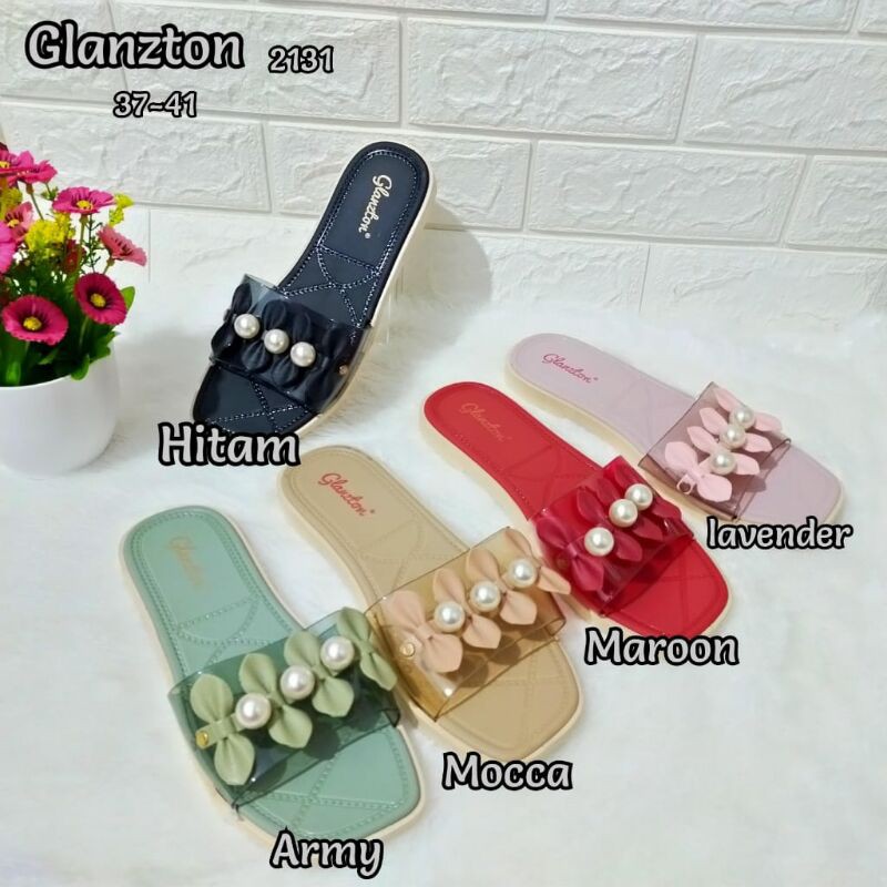 SANDAL SELOP WANITA MUTIARA / GLANZTON 2131