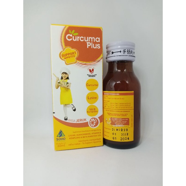 CURCUMA PLUS SUPPORT APPETITE SIRUP 60 ML - ED 05/2025