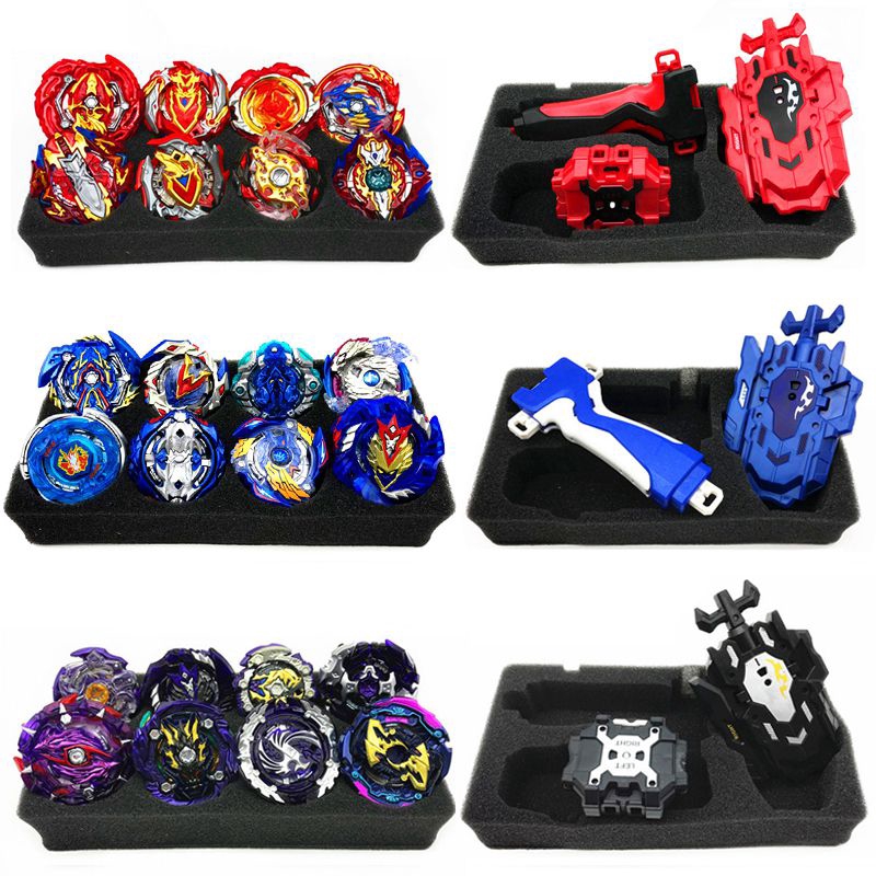 【Spot goods】8pcs Gyro Burst Beyblade Set With Launcher Portable Storage Box Kids Gift Toy