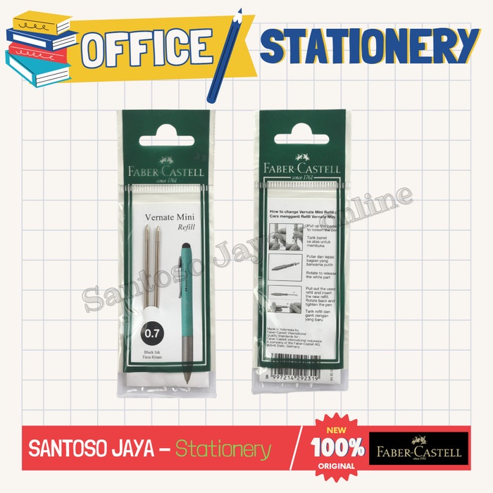 

Refill Isi Pulpen FABER CASTELL Vernate MINI - Ballpoint Stylus Pen 0.7 mm