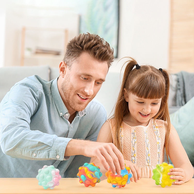 Mainan Bola Fidget Pop it 3d Untuk Interaksi Orang Tua Dan Anak-1
