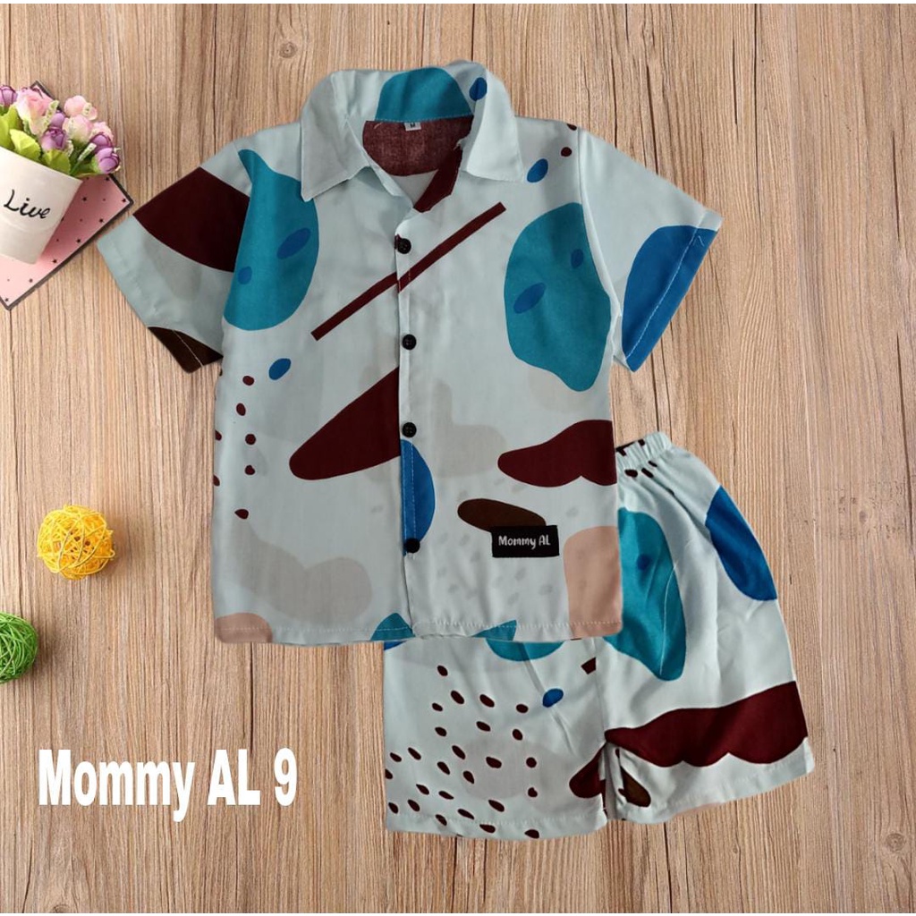 [MOMMY AL]SETELAN BAJU  RAYON ANAK 1-5 Tahun/PIYAMA ANAK/RAYON/OOTD