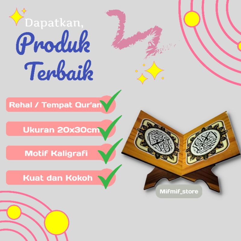 

Rehal Quran anak Murah - Meja Al Qur'an Motif Anak