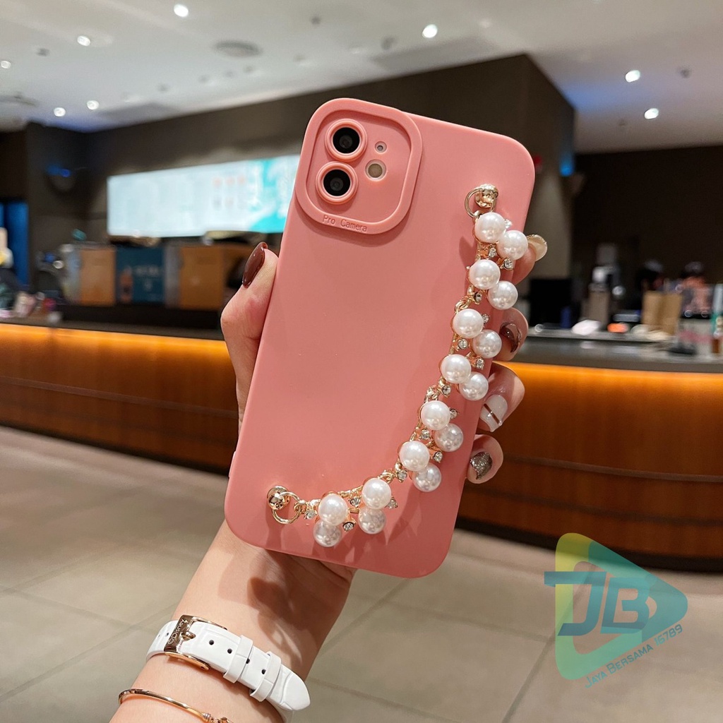 SOFTCASE SILIKON PROCAMERA RANTAI MUTIARA FOR ALL TYPE OPPO VIVO SAMSUNG REALME XIAOMI IPHONE JB5716