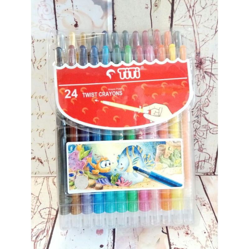 Twist Crayons / Krayon Putar Titi 24 Warna