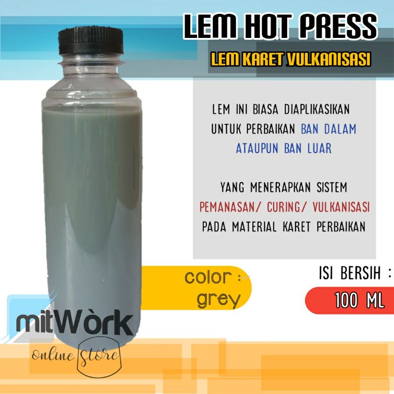 lem vulkanisir / tambal ban bakar (grade-A) - 100 ml