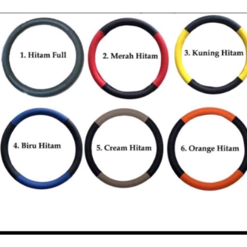 Sarung Stir Karet Ukuran (M) Mobil All new Pajero sport 2016-2020