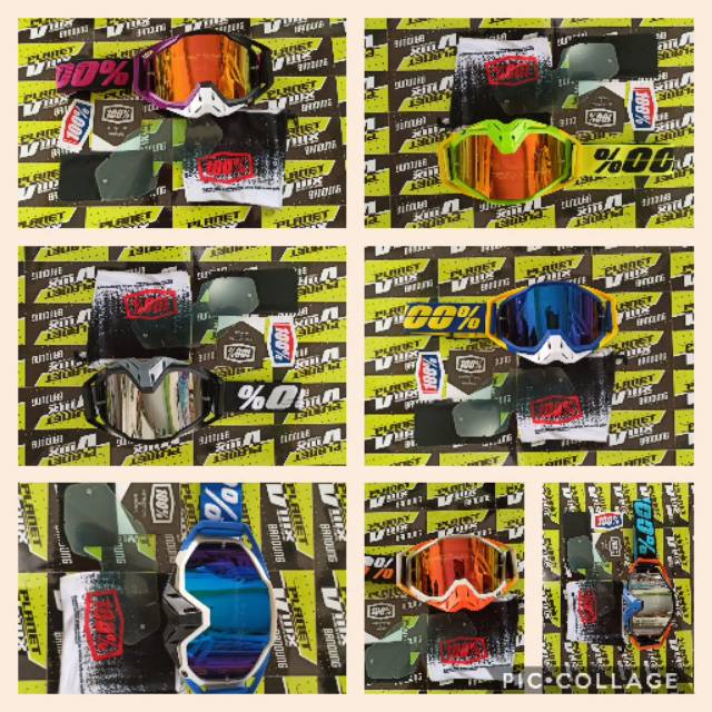 kacamata Google cross trail kacamata helm 100%