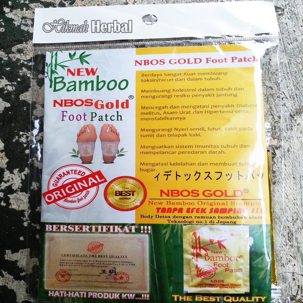 Bamboo gold plester terapi kaki bambo gold