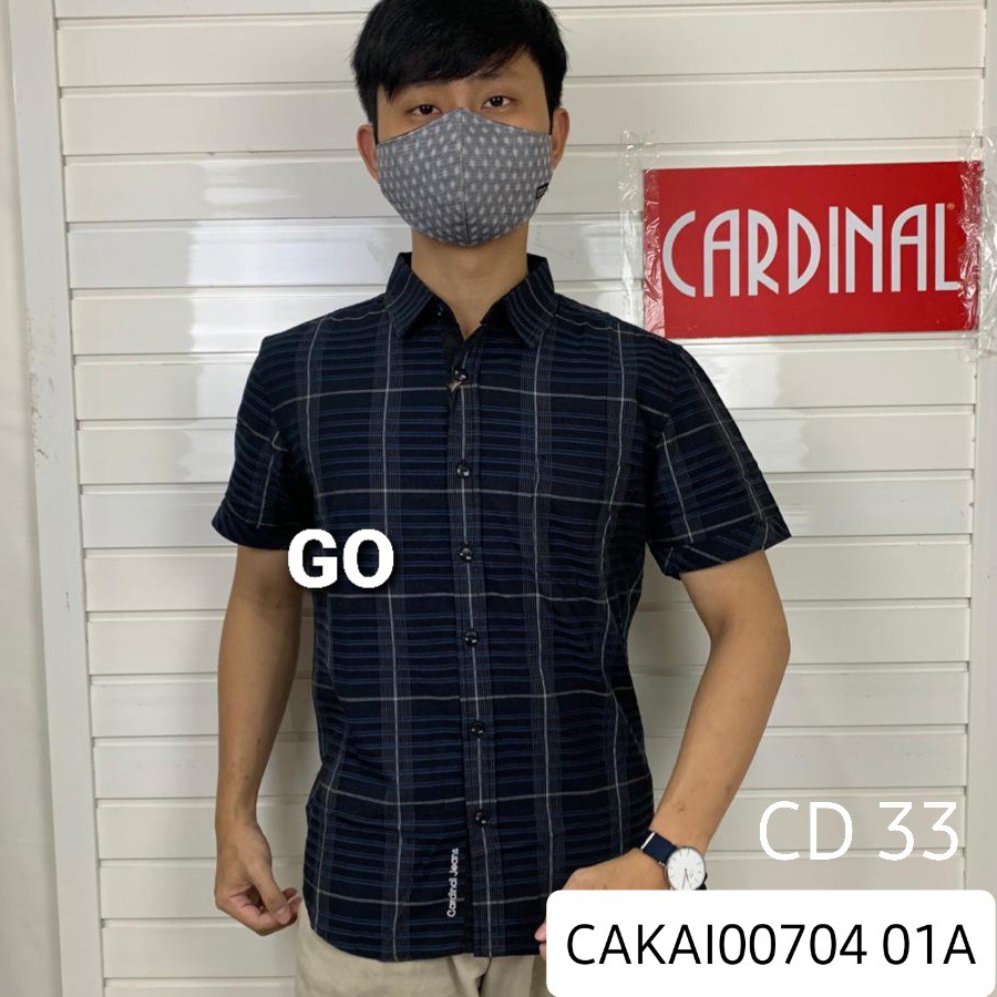 BB CARDINAL KEMEJA CASUAL Hem Pria Baju Cowok Pakaian Pria Lengan Pendek KEREN!!