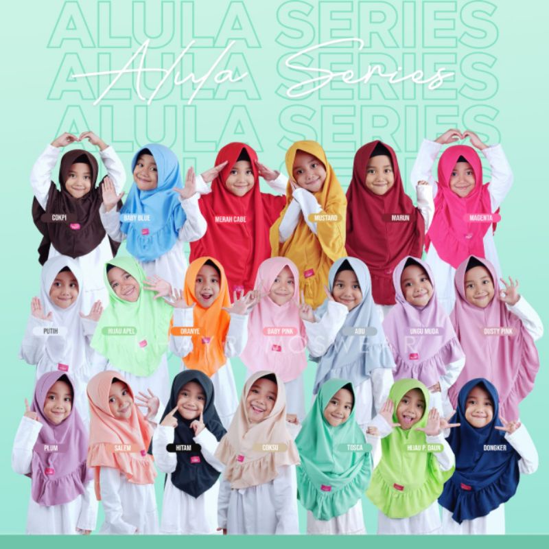 Kerudung Anak || Hijab Anak Instan || Alula kids Khayr Moswear