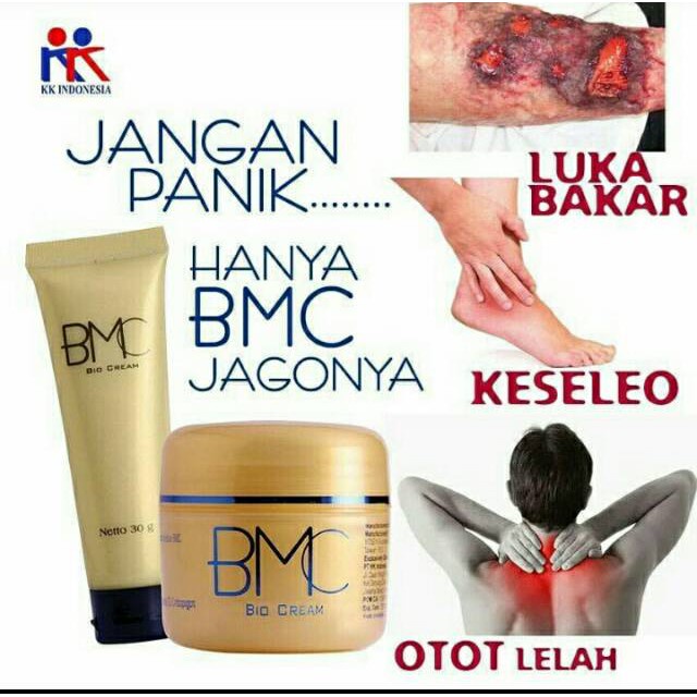 BMC Bio Multiple Cream P3K Salep Luka Bakar Pusing Nyeri Sendi Pegel Linu Perut Kembung Salep Luka Bakar Cream luka bakar Ampuh Minyak Panas Air Panas Original KK Indonesia