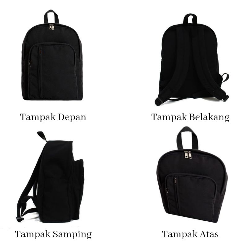 Celah Langit Zora Backpack l Tas Ransel Kanvas