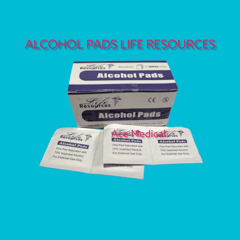 Alcohol Pads / Alcohol Swabs / Tissue Alcohol Life Resources Isi 100