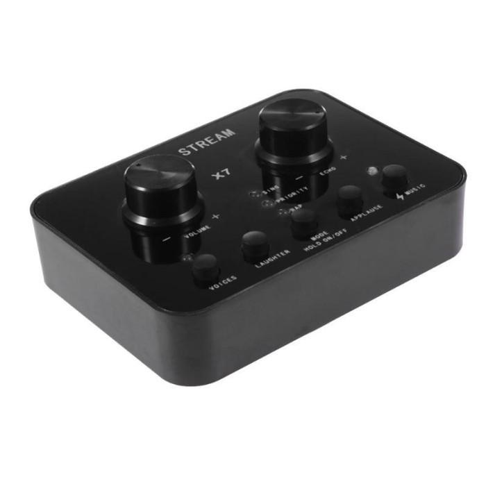 Audio Usb External Soundcard Live Broadcast Microphone Headset - X7