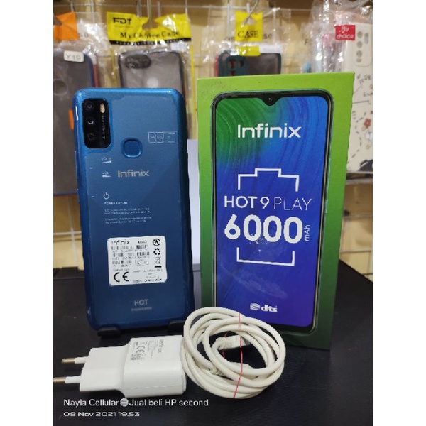 INFINIX HOT 9 PLAY 2/32 GB FULLSET ORIGINAL LIKE NEW(SECOND)