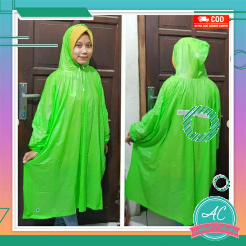 Jas hujan PVC kelelawar murah Ponco eva pakaian jaket mantel mantol anti air hujan