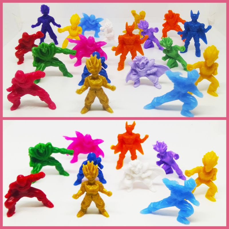 Mainan Jadul Miniatur Dragon Ball isi 10pcs Warna Warni