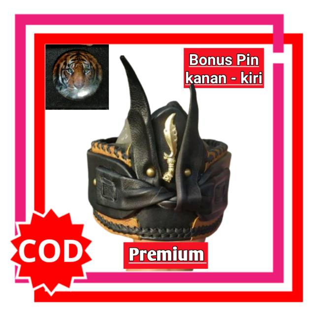 Topi bendo ikat iket kepala mahkota wangsa kulit adat jawa sunda banten bali﻿  blangkon sunda udeng