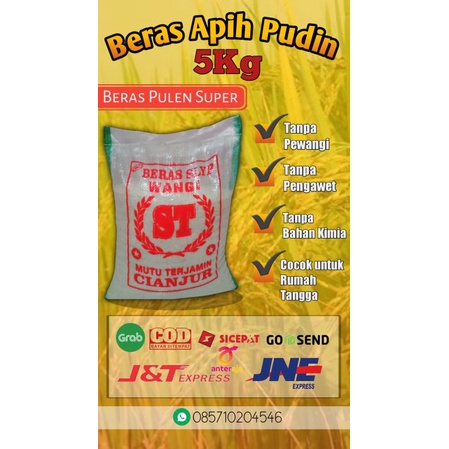 

BERAS PULEN WANGI APIH PUDIN 5KG _ BAP