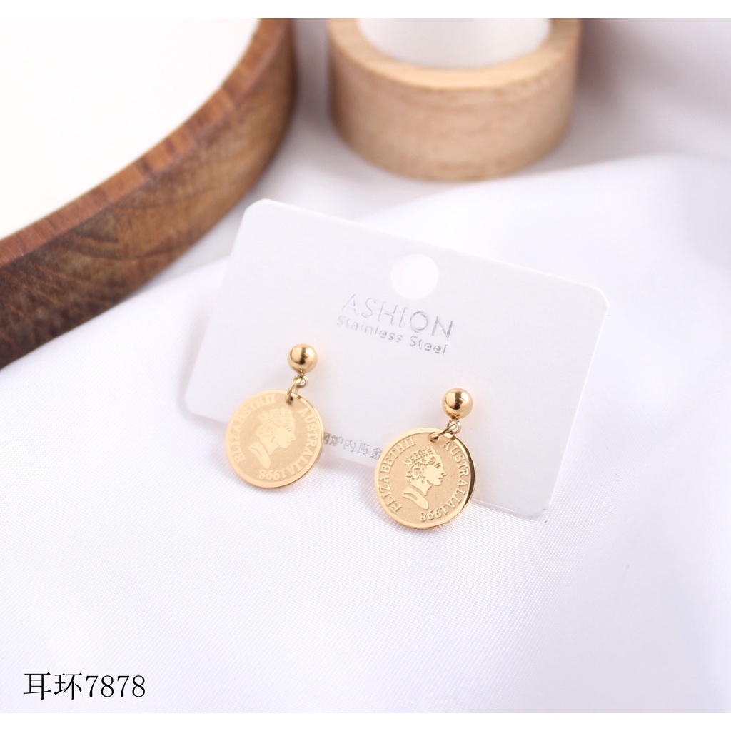 Anting titanium fashion jewellery 7878